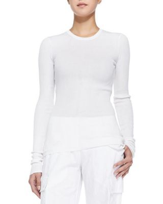Ribbed Crewneck Sweater