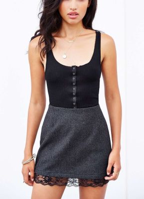 Ribbed Snap Tank Top