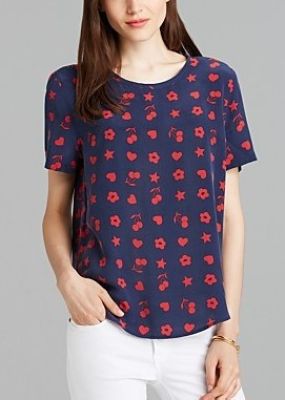 Riley Fruit and Floral Print Tee