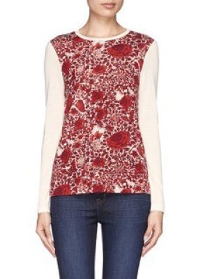 'Roanan' Floral and Butterfly Print T-Shirt