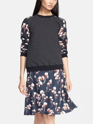 'Ronnie' Print Terry Cotton Pullover