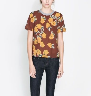 Rose Print Blouse