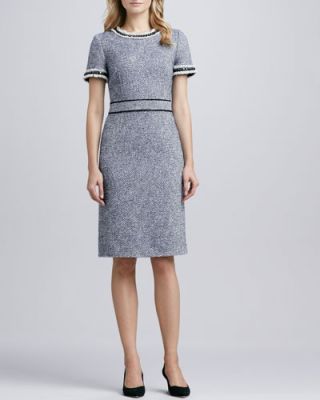 Rosemary Fitted Tweed Dress