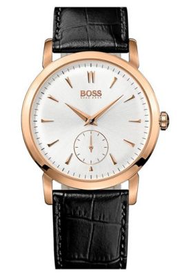 Round Leather Strap Watch
