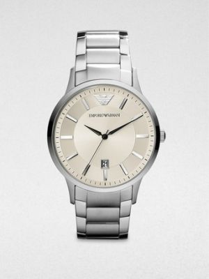 Round Stainless Steel Watch