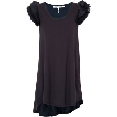 Ruffled Cotton Jersey Mini Dress