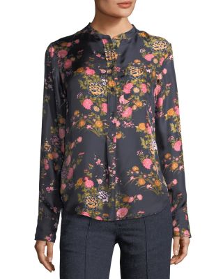 Rusak Floral-Print Silk Shirt