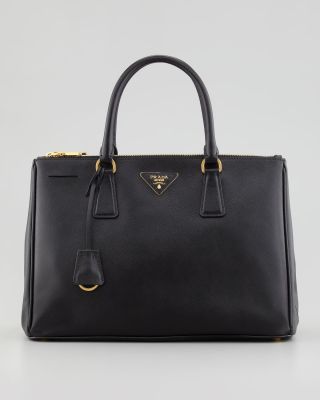 Saffiano Small Double-Zip Executive Tote Bag