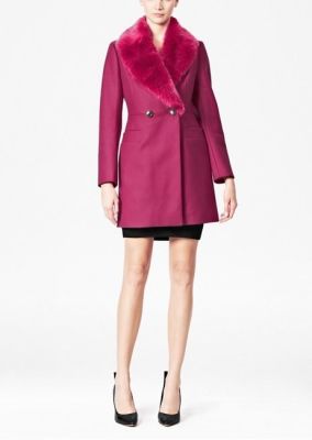 Salsa Faux Fur Collar Coat