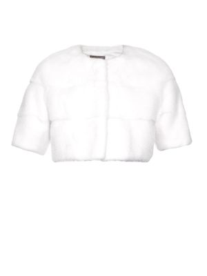  Sarah Mink-fur Cropped Jacket