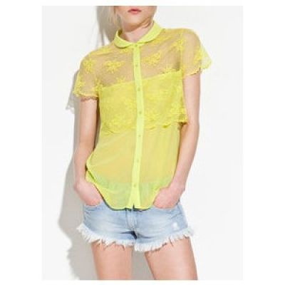 Scalloped Lace Top