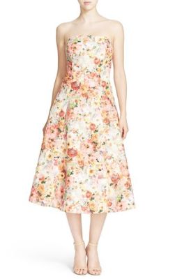 'Senona' Strapless Fit & Flare Dress