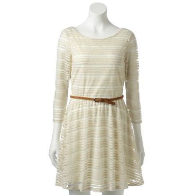 Shadow-Striped Dress