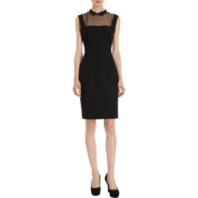 Sheer Yoke Dress