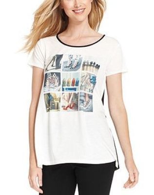 Shoe-Print Cheetah-Back Tee