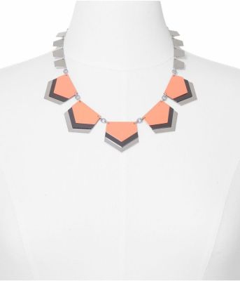 Short Layered Chevron Necklace