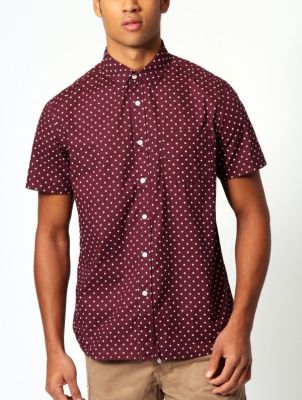 Short Sleeve Polka Dot Shirt.
