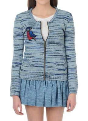 Sienne Zip Cardigan in Black