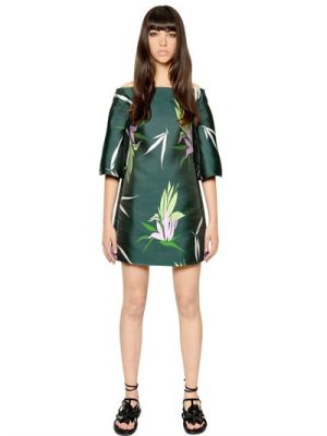 SILK BLEND JACQUARD DRESS