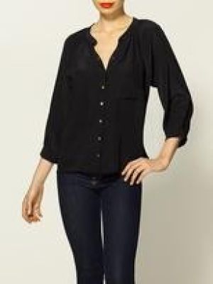 Silk Button Down Blouse