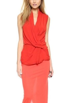 Silk Wrap Top