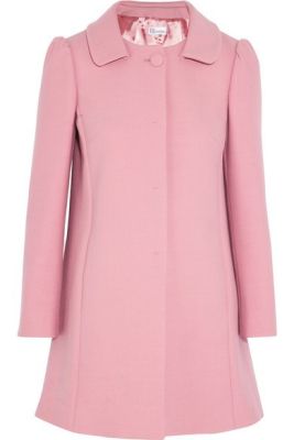 Single-Breasted Crepe Coat
