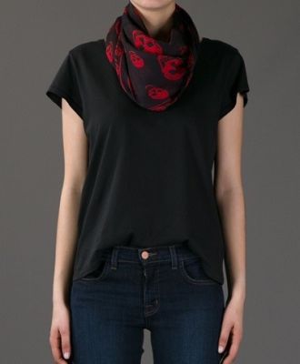 Skull Print Scarf