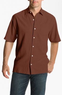 'Skyscraper' Silk Campshirt
