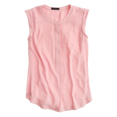 Sleeveless drapey popover