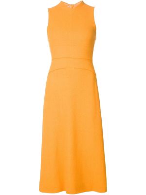 sleeveless flared dress