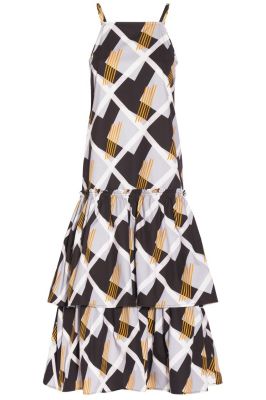 Sleeveless Geo Printed Dress