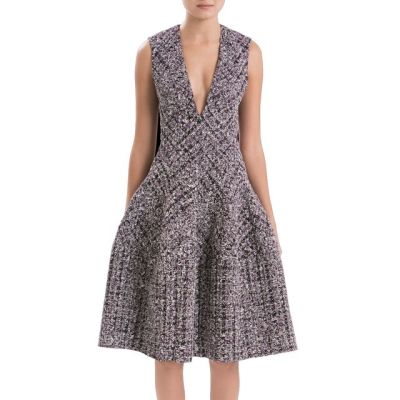 Sleeveless Tweed Dress