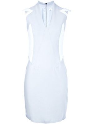 sleevless two-tone dress