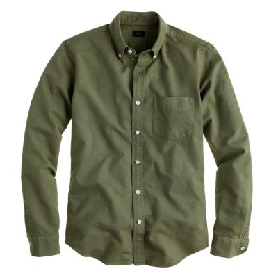 Slim Vintage Oxford Shirt in Tonal Cotton
