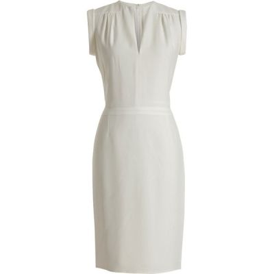 Slit neck Dress