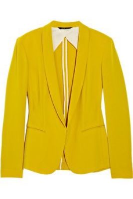 Sliver Tuxedo crepe blazer