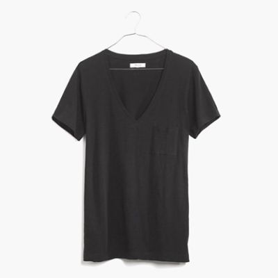 Slub V-Neck Pocket Tee