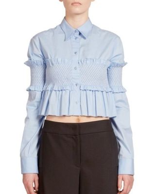 Smocked Cropped Top