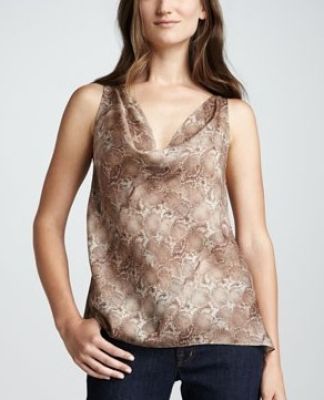 Snake-Print Top