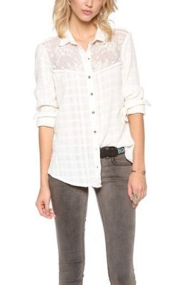 Solid Saddle Up Button Down