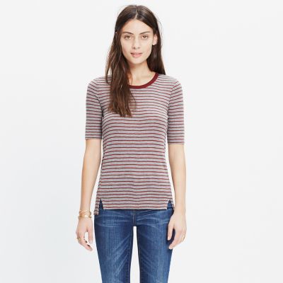 Soundcheck Ringer Tee in Stripe