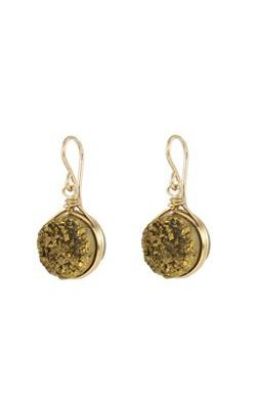Spiked Drusy Earrings