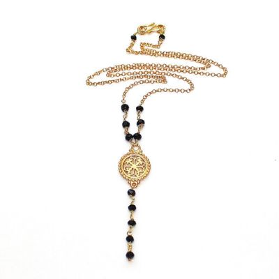 Spinel Medallion Necklace