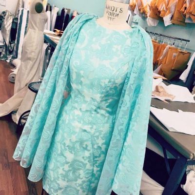Spring 2015 Paisley Dress with Cape