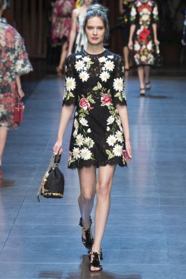 Spring 2016 Black Lace Daisy Dress