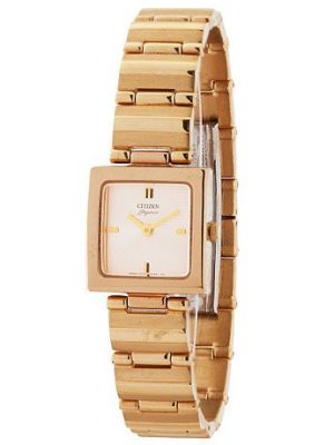 square gold watch