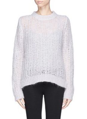 'Stage' mohair open knit sweater