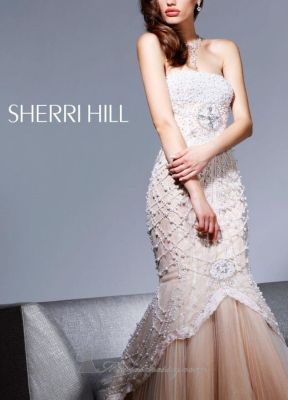 Strapless Beaded Mermaid Dress