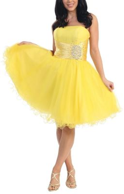 Strapless Cocktail Party Junior Prom Dress #2648