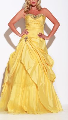 Strapless Embellished Gown